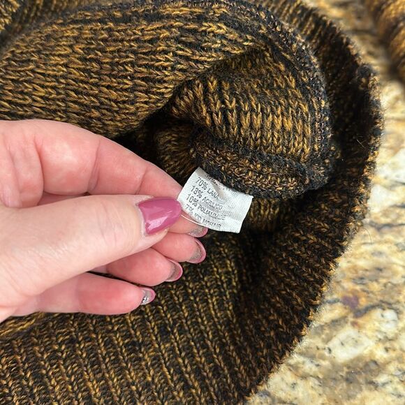 Gianfranco Lotti Wool Blend Ribbed Envelope Neck Sweater Size L - Picture 8 of 11